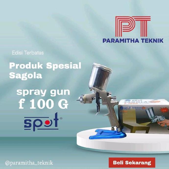 SPRAYGUN F100G TABUNG ATAS TEKANAN TINGGI / SPRAY GUN F100 ALAT SEMPROTAN CAT HIGH PRESSURE 400 ML S