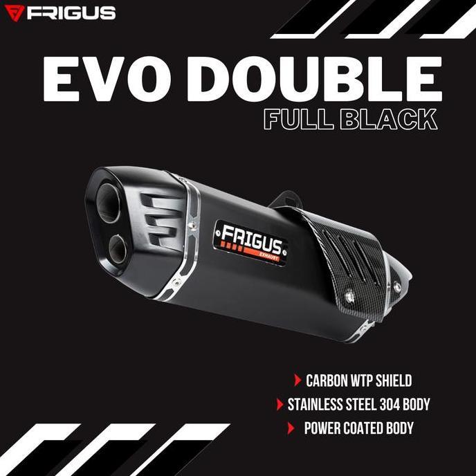 Knalpot Import Taiwan Evolution R1M Double Hole Magna Exhaust Frus Exhaust