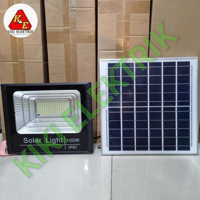 Lampu Sorot Tenaga Surya 100 Watt / Lampu Solar Cell / Tenaga Matahari