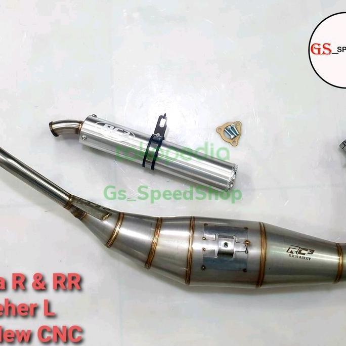 Knalpot RC3 Ninja 150 RR R SS Tipe Leher L Selenser Silencer CB