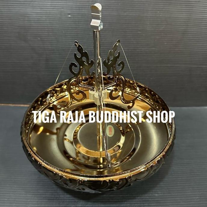 Tempat Bakar Dupa Lingkar Taiwan / Hiolo Hio Lingkar Warna Bronze
