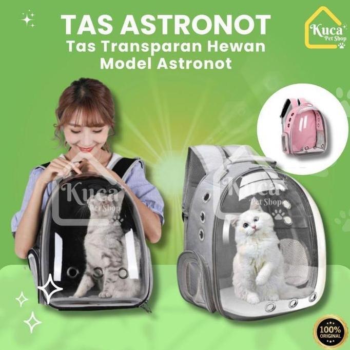 NEW Tas Ransel Astronot Kucing Transparan Tas Astronaut Kucing Besar Pet Accessories Tas Kucing Astr