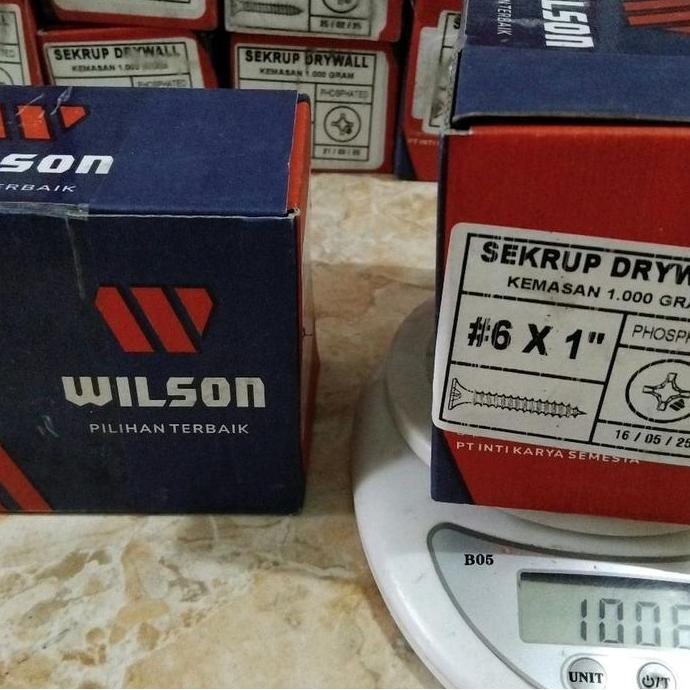 SEKRUP GYPSUM 6X1" WILSON 1KG | Sekrup Gypsum 2,5cm Wilson 1kg full