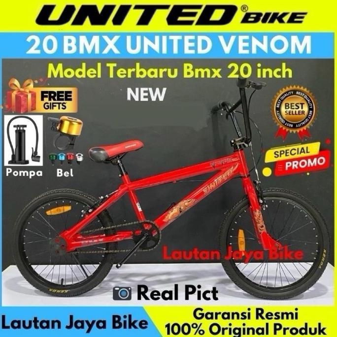 Ready Sepeda Bmx 20 United Venom Model terbaru