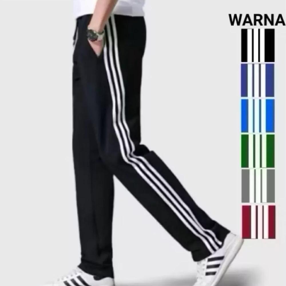 Favorit Celana Training Panjang Unisex Pria Wanita Panjang 90-93Cm Multiwarna Kekinian