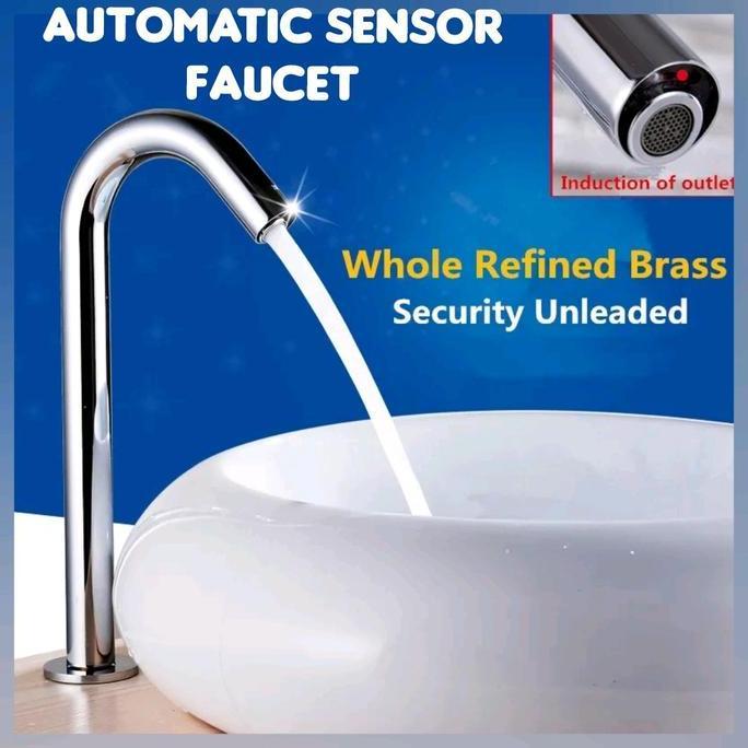 IHDADI kran angsa air sensor gerak tangan otomatis faucet 602 24cm