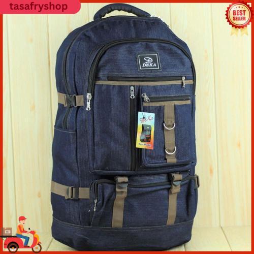 Tas Ransel Deka Jumbo Kanvas 60L Untuk Pria Produk Viral