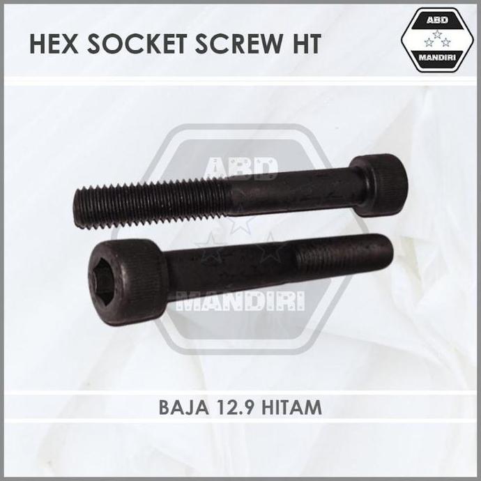 Baja Hitam 12.9 Baut L M20 X 300 ( Hex Socket Screw ) M20x300 HT