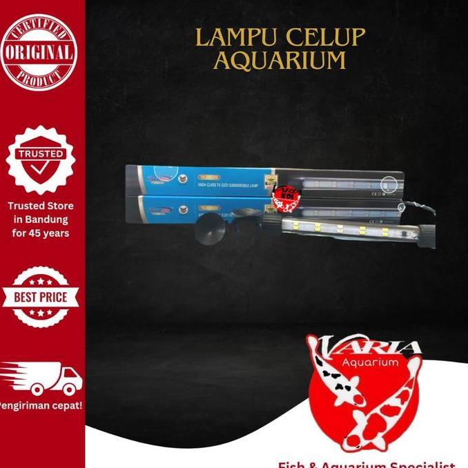 TERLARIS SAKAI PRO T4 2 BARIS - LAMPU CELUP AQUARIUM SAKAI 2LED BIRU PUTIH
