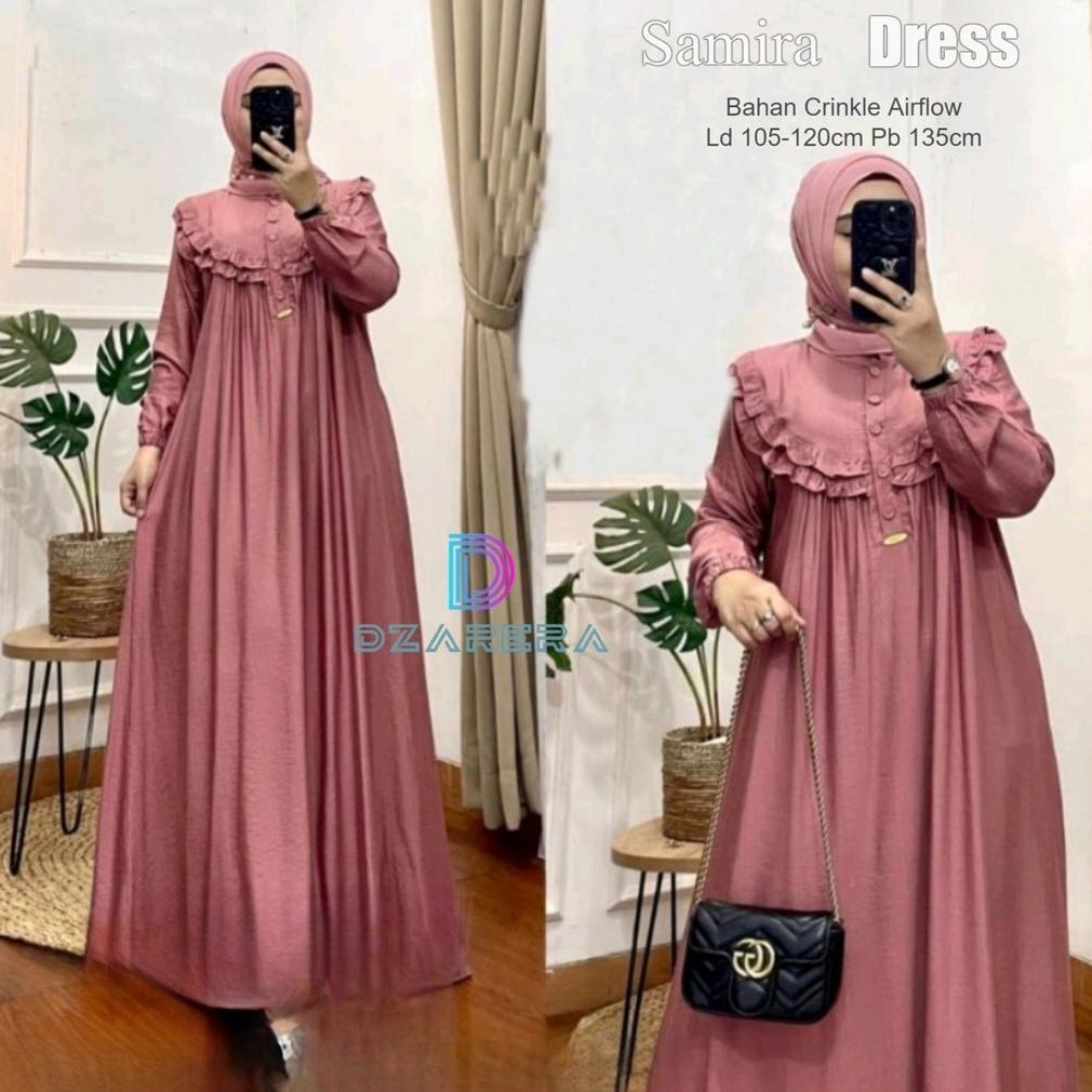LIMITED Gamis Wanita Dewasa Jumbo Bahan Crinkle Airflow Premium