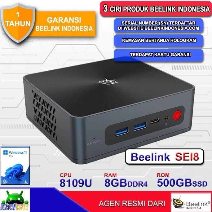 Mini PC Beelink SEi8 Intel i3 8109U 16/500GB SSD HDMI Windows 11 Pro