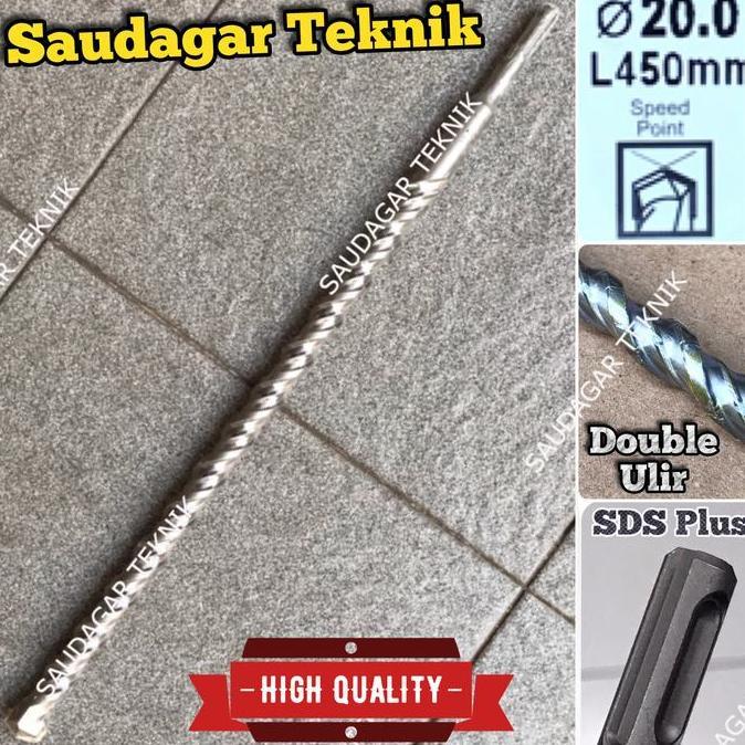 TERLARIS SDS PLUS 20MM X 450MM MATA BOR BETON TEMBOK SDS + 20 MM L 450 MM
