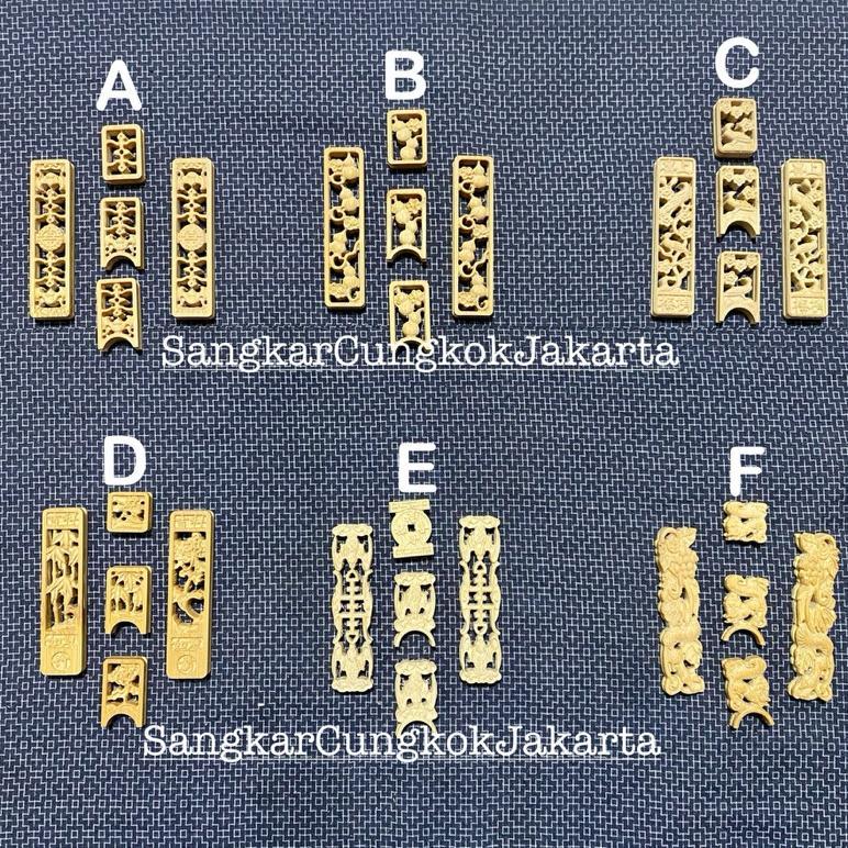 Aksesoris Sangkar Cungkok Variasi Kandang Besar Wambi Murai Bambu 1,5Cm
