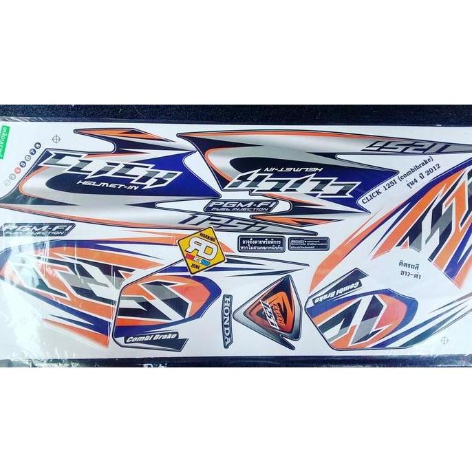 Promo Striping Click 125 Combi Brake 2012 Orange Vario 125 OLD Diskon