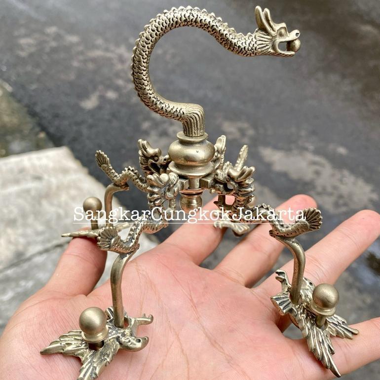 Gantungan Tangteng Sangkar Burung Premium Motif Naga Ori Cungkok