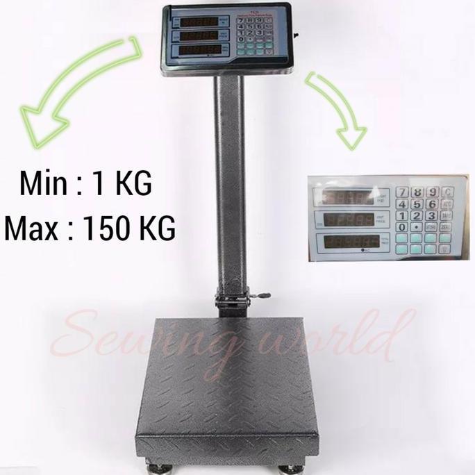 Timbangan Duduk Digital 150 KG / Timbangan Barang Ekspedisi TCS-150 KG