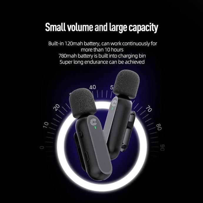 Cekrek- Costa True Dual Tx Wireless Microphone Lavalier Clip On Monitoring Mikrofon