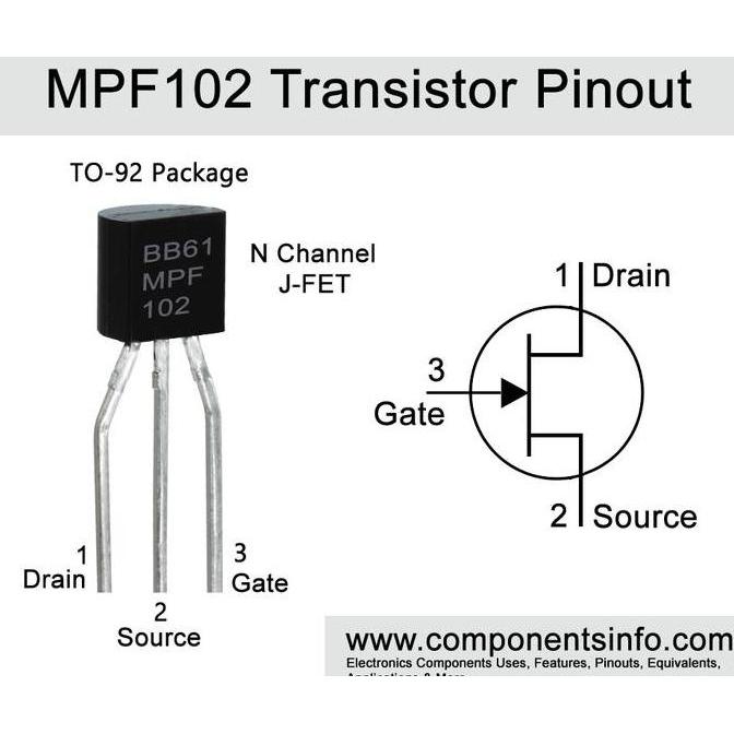 Baru (1) MPF102 MP F102 MPF 102 N-Channel RF Amplifier JFET Transistor jwelek70