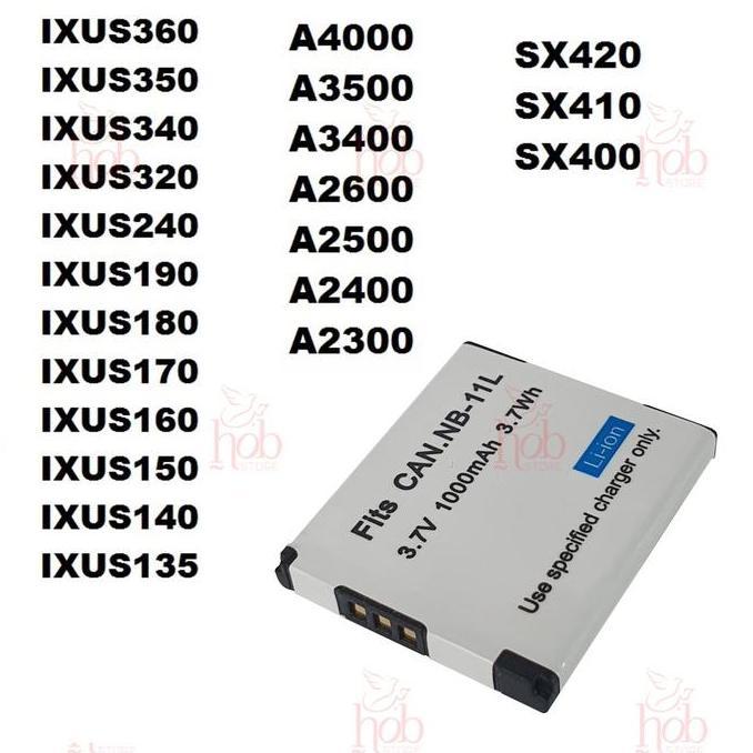 Cekrek- Baterai Nb-11L Battery 1000 Mah Sx420 Sx410  Kiss X8I