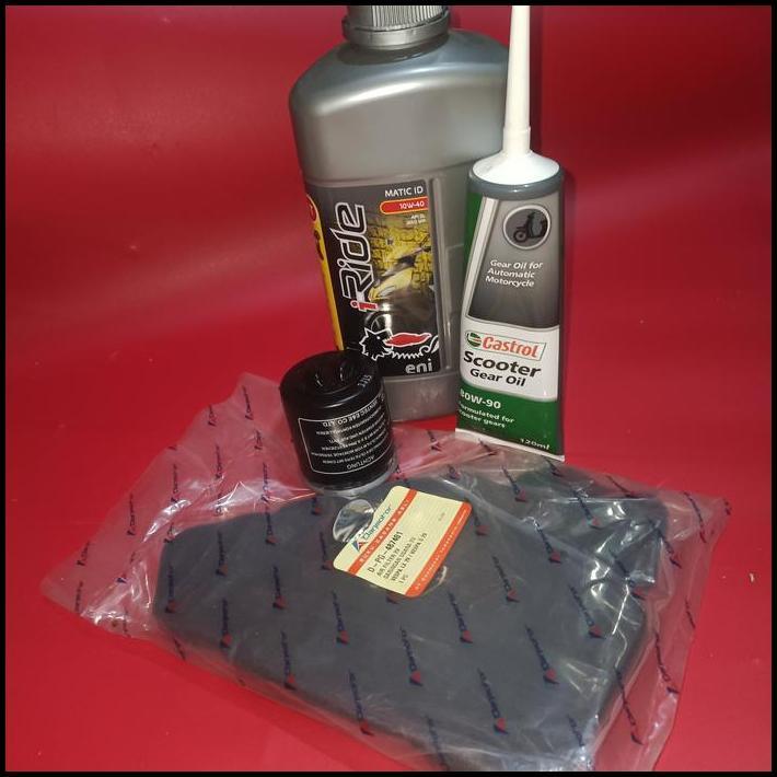 PROMO PAKET SERVIS LENGKAP OLI AGIP VESPA MATIC 2V
