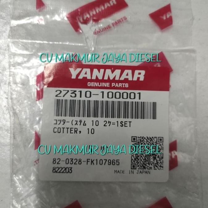 Cotter Valve 6Hym-Wet 27310-100001 Yanmar Harga Spesial