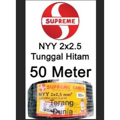 Kabel Supreme NYY 2x2.5 Kabel Hitam Tunggal NYY 2x2.5 Supreme Roll
