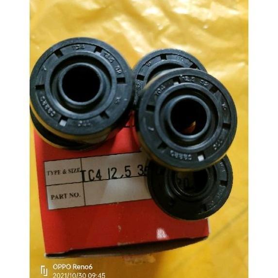 ( 2 Pcs ) Oil Seal Shock Belakang Shock Variasi Motor Moped (Bebek) Matic Yossimura GAZI Red It GP Y