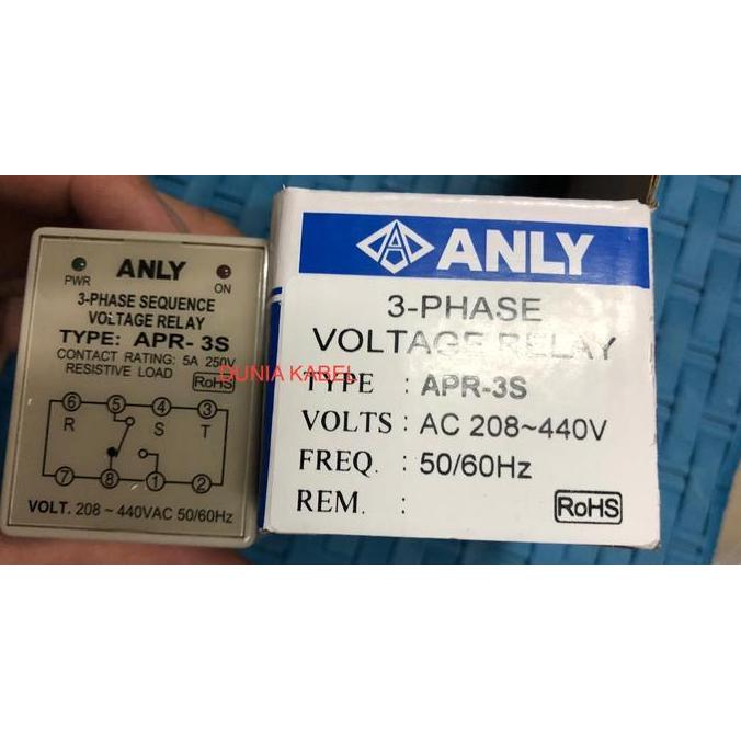 TERLARIS PHASE CONTROLLER RELAY APR-3S (2-440V) APR4 ANLY