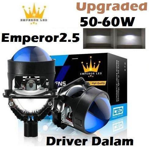 Promo Lampu BILED 2.5 INCH WST EMPEROR Flat cut off Projector 55W BI LED Diskon