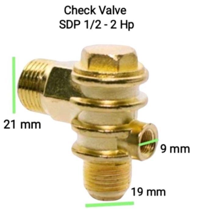 Check Valve model SDP check valve kompresor 1/2hp - 2hp SDP