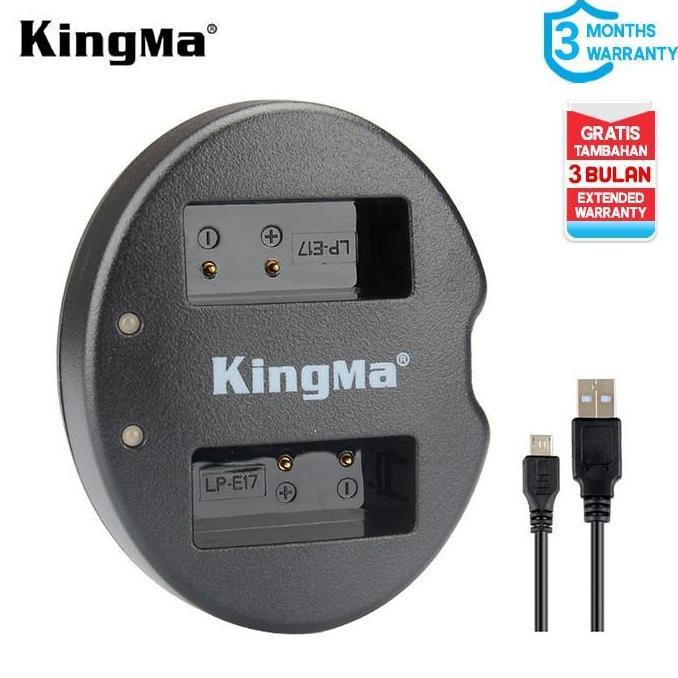 TERBARU - Charger KINGMA LP-E17 / LC-E17 for Canon M6 200D 760D - Garansi Resmi