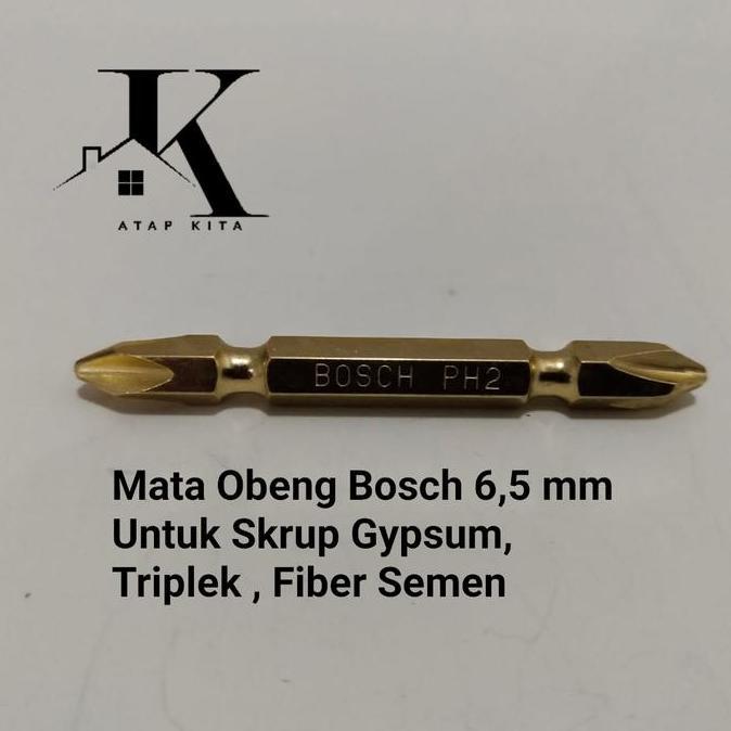 TERLARIS MATA OBENG 6,5MM / MATA BOR GYPSUM / MATA OBENG BOSCH / MATA SKRUP