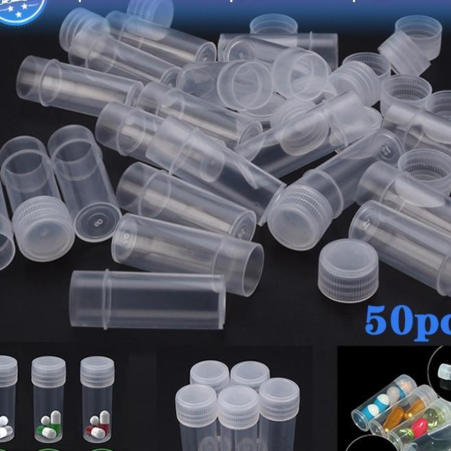 50Pcs/Set Botol Sampel 5Ml Botol Sampel Wadah Toples Sampel Toples Botol Mini Sample Bottle