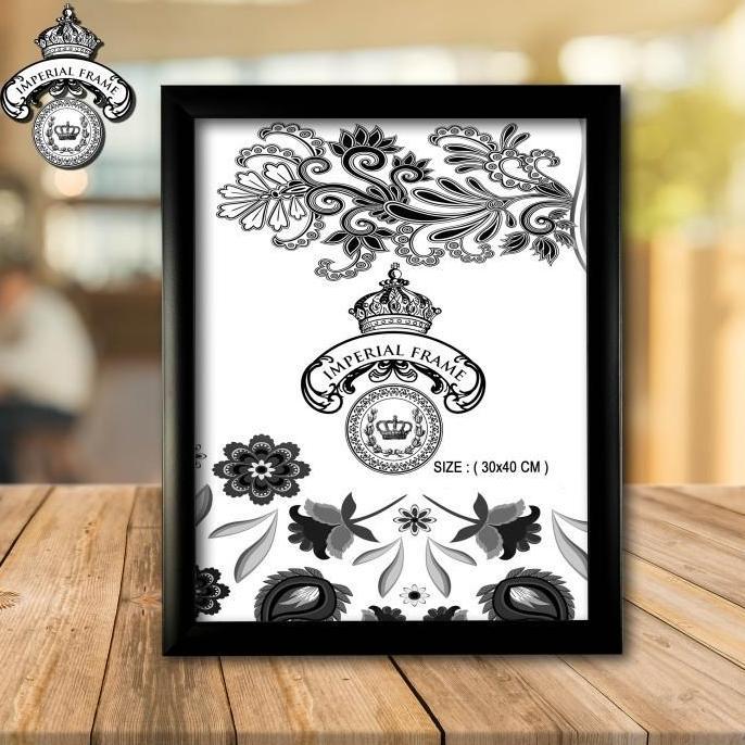 Bingkai Frame Figura Foto A3 / ( 30x42 cm ) Hitam / Putih / Coklat