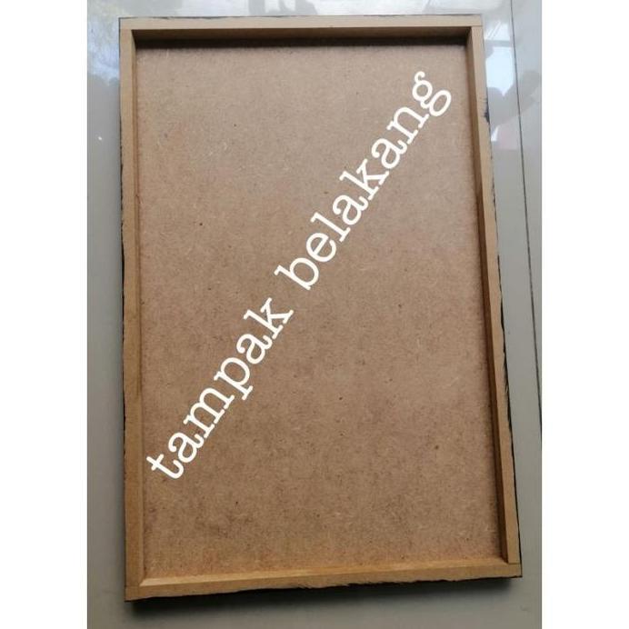 Cetak foto bingkai media kayu ukuran besar 47x31 | Foto custom editing animasi | Hiasan dinding requ