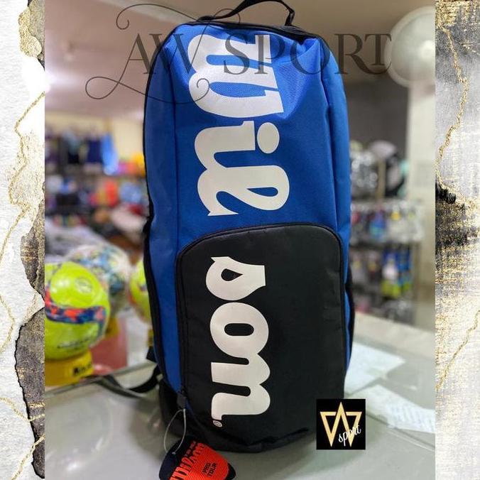 Tas Ransel Tenis Wilson Panjang/Tas tenis/tas raket tenis Wilson Biru