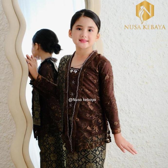 Nusa Kebaya Baju Kebaya Kutubaru Anak Payet / Kebaya Kutu Baru Anak Perempuan / Kebaya Anak Tk Sd Us
