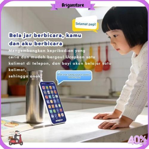 Bella | Mainan Telepon Hp Iphone Anak 28 / 36 Tombol Anak Mainan Smart Hp Anak Anak Mainan Suara Mus