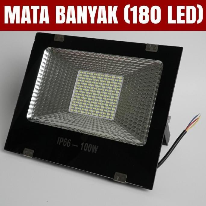 Lampu Sorot Tembak Led 100 Watt Mata Banyak 180 Mata Led Floodlight