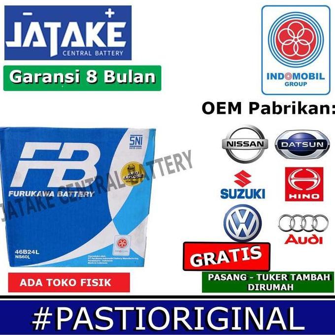 Aki basah Ns60L Furukawa FB Premium 12V 45Ah
