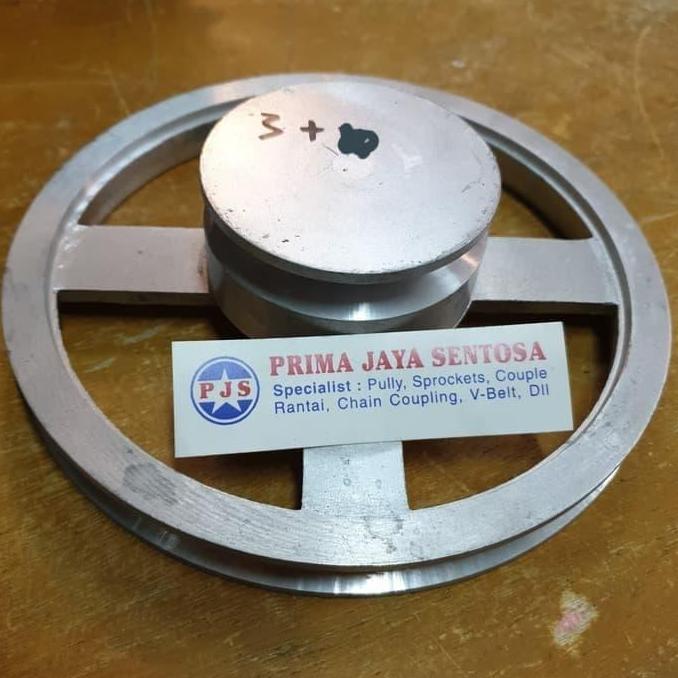 Pulley / Pully / Puli Susun Alumunium 3" + 8"