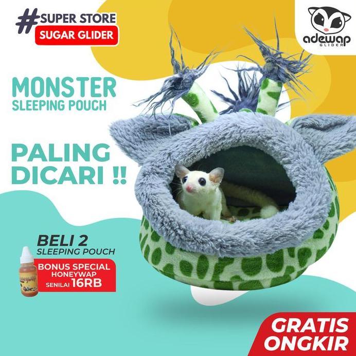 TEMPAT TIDUR LANDAK MINI / CINCILA BESAR SLEEPING POUCH KANTONG TIDUR