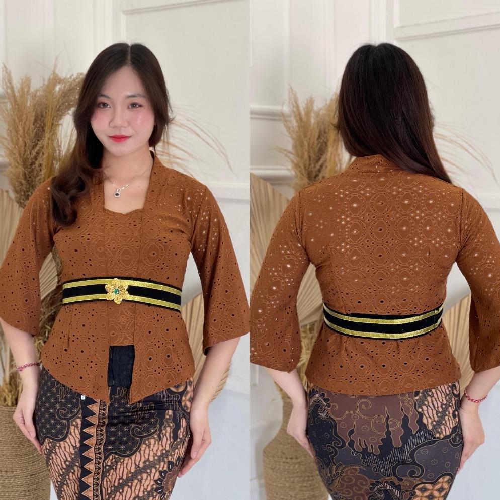BEST SALE KEBAYA SAJA/KebayaWulan/KebayaBaliModern/Kebaya Lengan Lonceng/atasan kebaya polos/remaja 