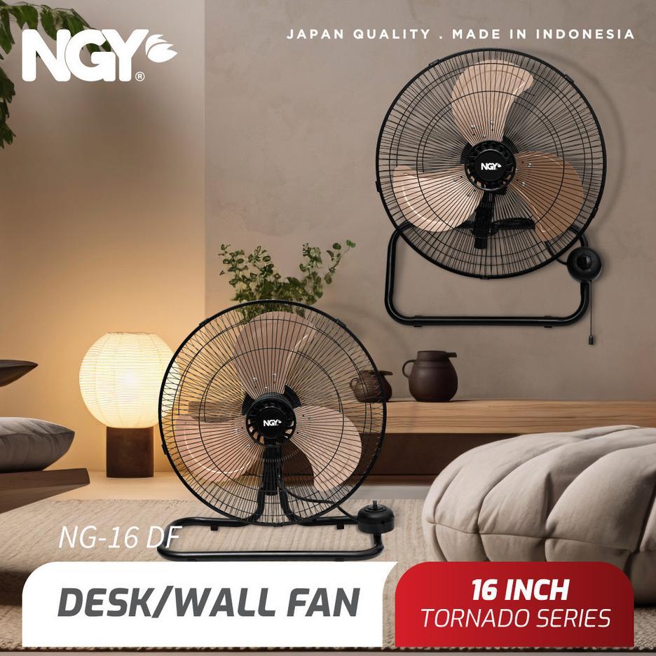 Ngy Desk Wall Fan Tornado / Kipas Angin Lantai Dinding 16 Inch | Ngy-16Dw Nagoya