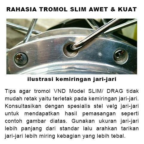 VND Tromol Belakang Drag Slim Xeon RC/ Xeon GT/ Xride 125/ Mio M3