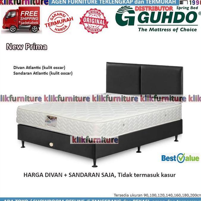 Guhdo Springbed (100x200) Divan + Sandaran Saja Atlantic Style