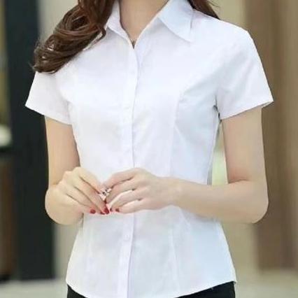 premium kemeja wanita lengan pendek baju atasan wanita kantor hem wanita kekinian