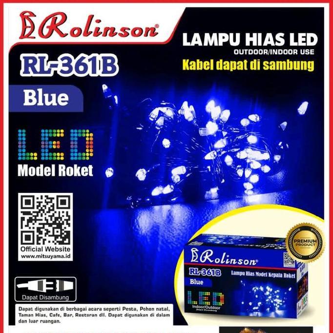 Decor- Lampu Natal Led / Lampu Tumbrl Lampu Hias Kelap Kelip 10 Meter 10M