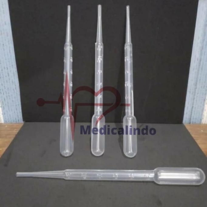 Pipet Plastik 3 ml 1 box / Pipet Pasteur / Dropping Pipette
