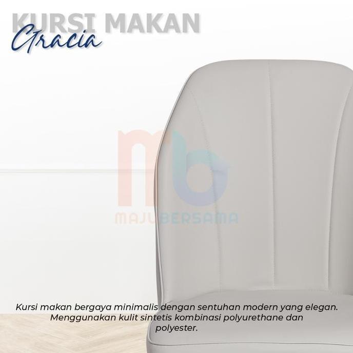 TERLARIS KURSI GRACIA/KURSI MODERN MINIMALIS/KURSI MEJA MAKAN/KURSI MAKAN SANDARAN/KURSI CAFE